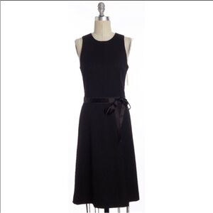 THEORY |  Franny B Fit & Flare Midi Dress Black size 8